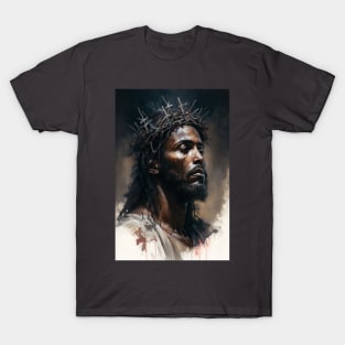 Black Christ African American Jesus Art T-Shirt